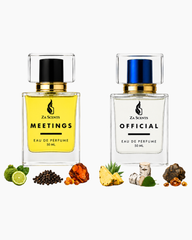 Za Scents Pack of Two Perfume Set – Meetings & Official Eau De Parfume 50ML
